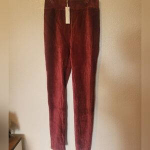 Red Corduroy Leggings